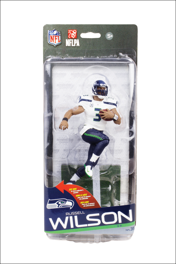 Custom McFarlane of Denver Broncos QB Russell Wilson Color Rush