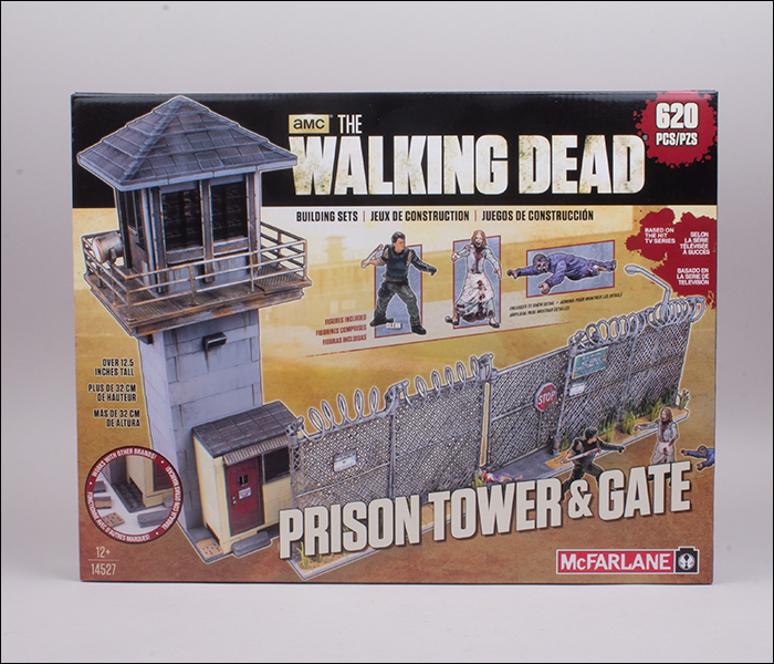 Prison Tower & Gate The Walking Dead Horror Building Set TV MBS 14527 McFarlane