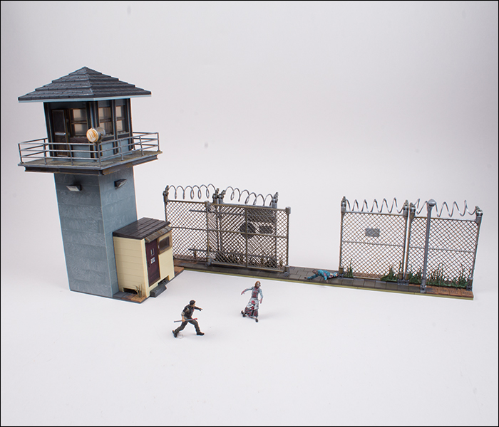 The Walking Dead AMC TV Series Prison Gate & Fence 192pcs Building Set Xmas Gift 