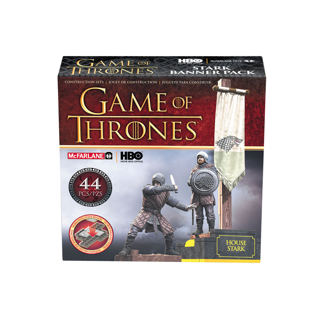 MCFARLANE TOYS GAME OF THRONES GOT LANNISTER BANNER PACK 2 SOLDIERS SIGIL 19361