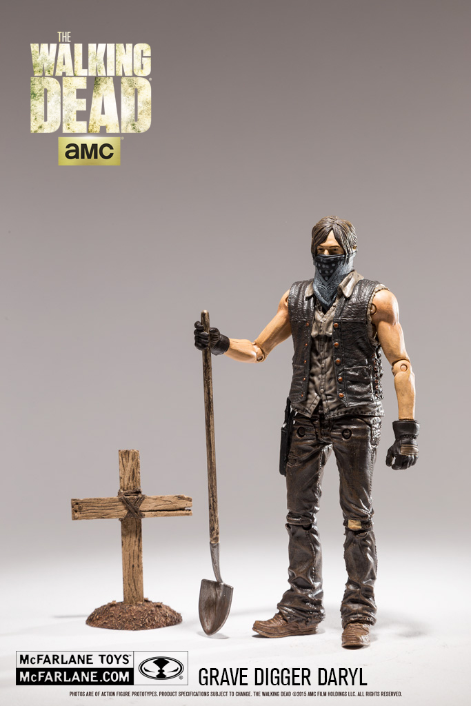 The Walking Dead TV Series 9 Grave Digger Daryl Dixon Dirt Version Action Figure by Walking Dead