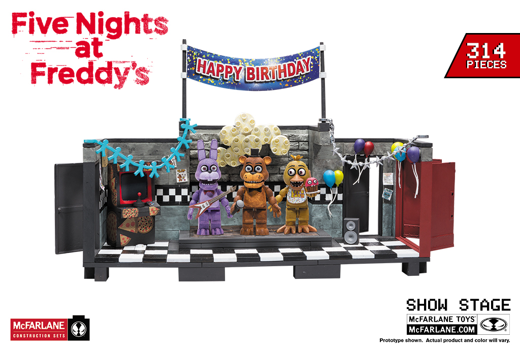 five nights at freddy's the show stage construction set 314 pieces