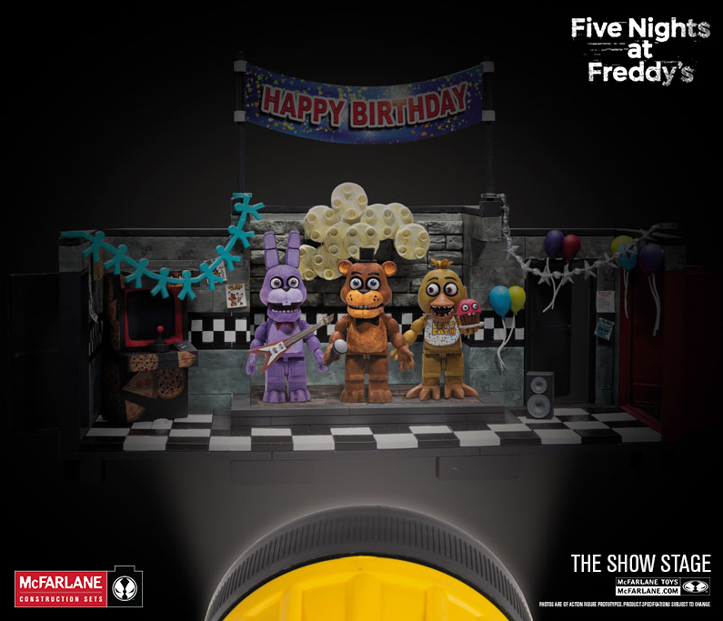 2020 Five Nights At Freddy's Construction 6 SETS FNAF STAGE STAR