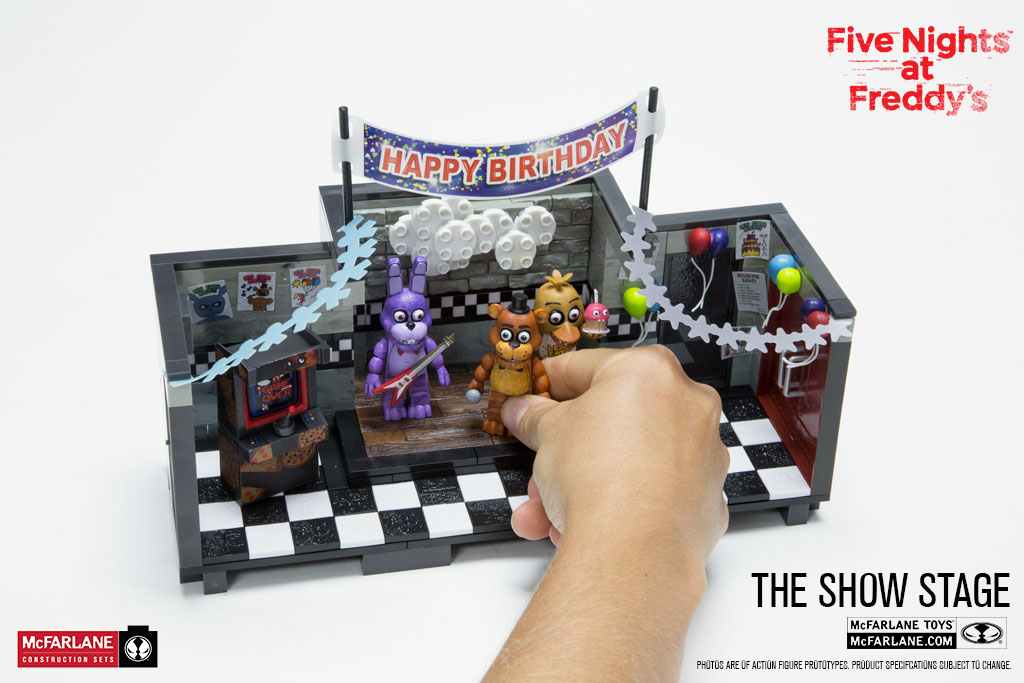 FNAF McFarlane” Freddy Fazbear Parts & Service Mini Construction