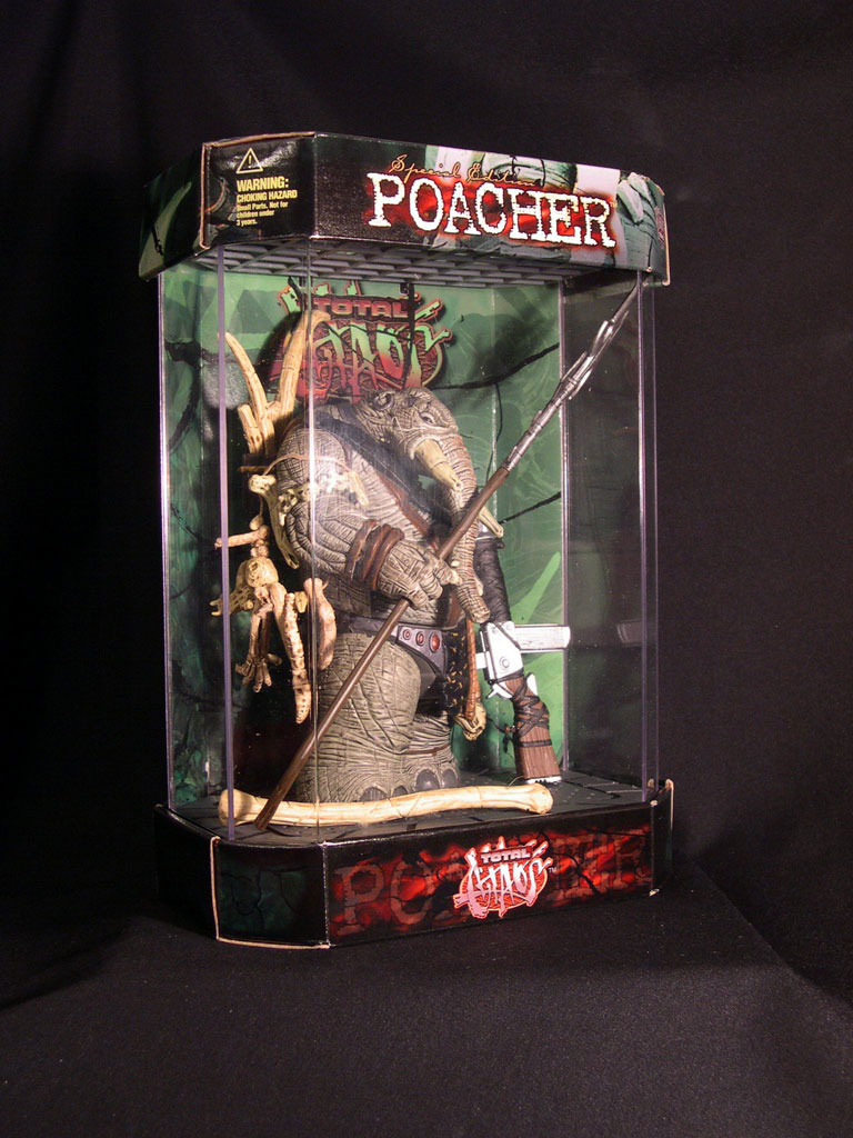 Special Edition Poacher in Tank Display Case FAO Schwarz Exclusive McFarlane Toys 1998 Total Chaos Action Figure