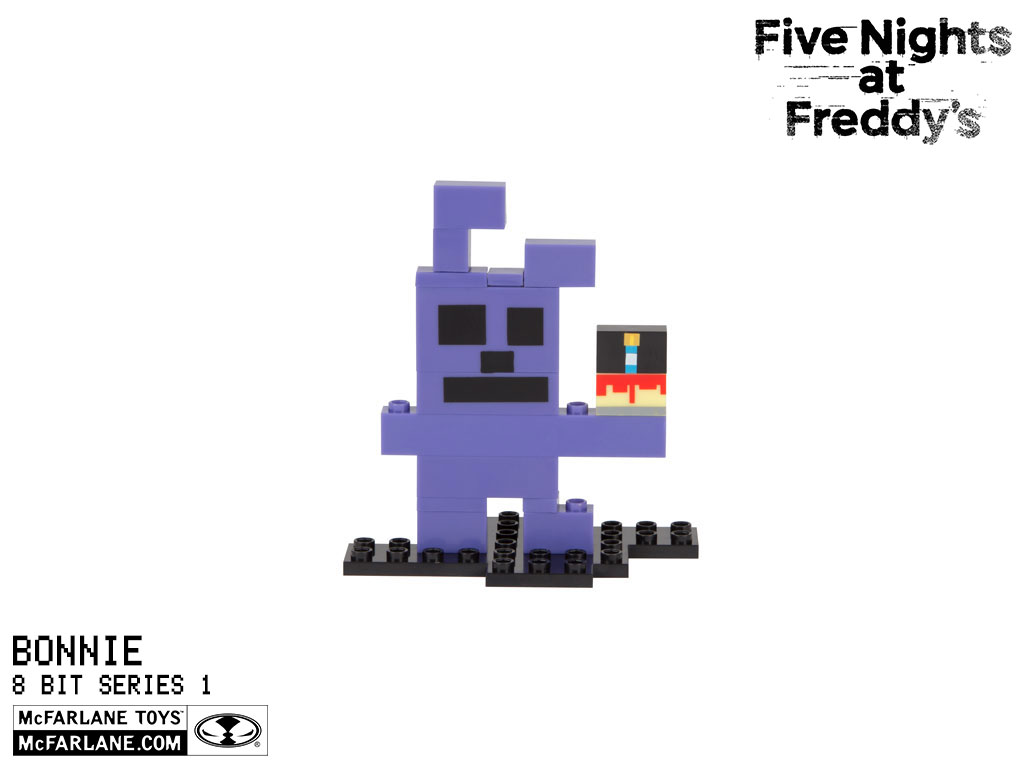 OFFICIAL FIVE NIGHTS AT FREDDY'S 8-BIT BUILDABLE FIGURES MCFARLANE Set Of 7 