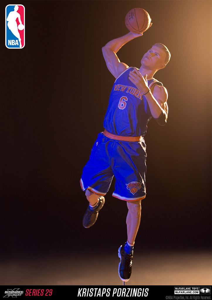 McFarlane Toys NBA New York Knicks Sports Basketball Series 29 Kristaps  Porzingis Action Figure Blue Jersey - ToyWiz