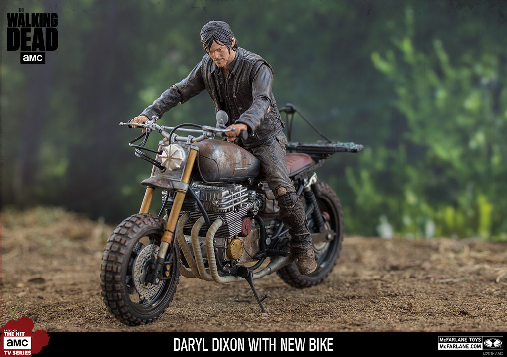 McFarlane AMC TV The Walking Dead Daryl Dixon with Custom Motorcycle 