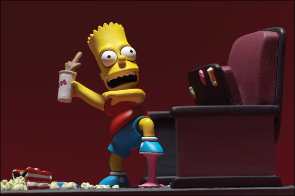 Mc Farlane NEU+OVP Movie Mayhem Bart mit Sound The Simpsons 