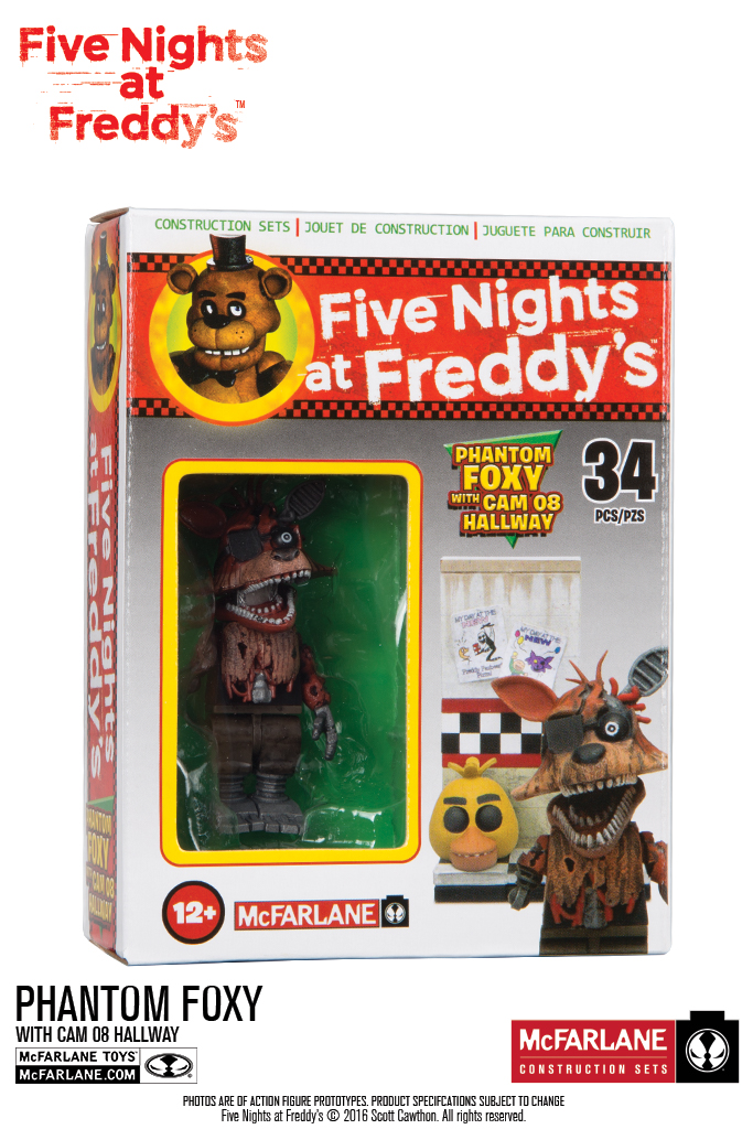 Phantom Foxy animatronic from Five Nights at Freddy's 3.