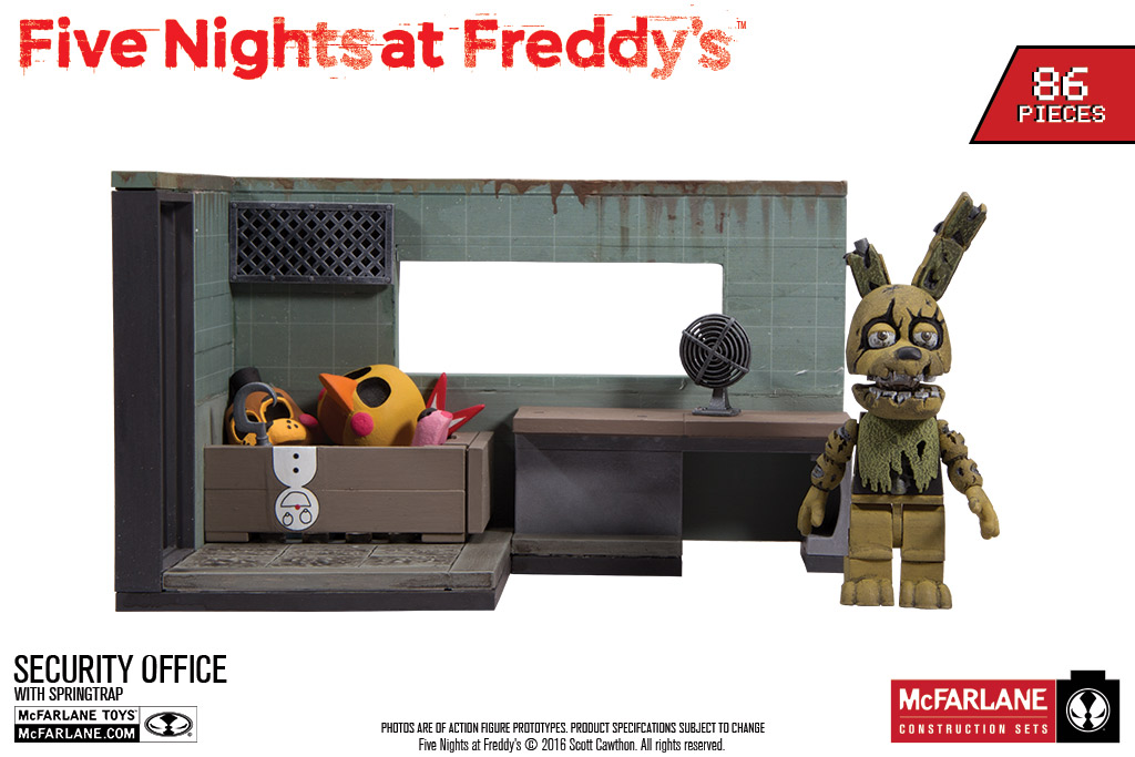 five nights at freddy's security office set