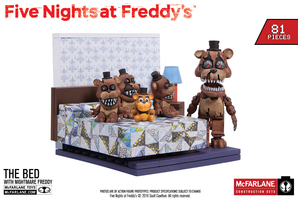 the bed with nightmare freddy