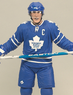Dion Phaneuf Signed NHL Series 27 McFarlane COA Toronto Maple Leafs Flames
