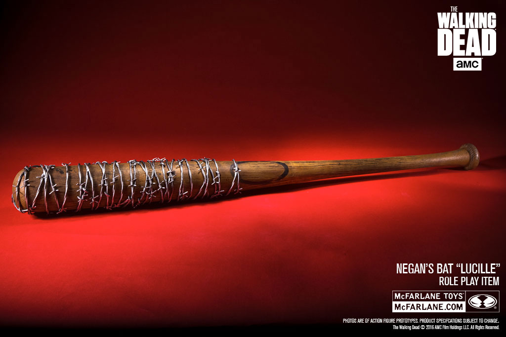 WALKING DEAD McFarlane Negan's 'Lucille' Baseball Bat 32" Bloody Replica 