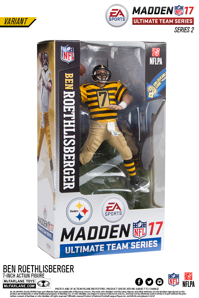McFarlane Toys Pittsburgh Steelers Ben Roethlisberger Wave 1 Series 20 Action for sale online 