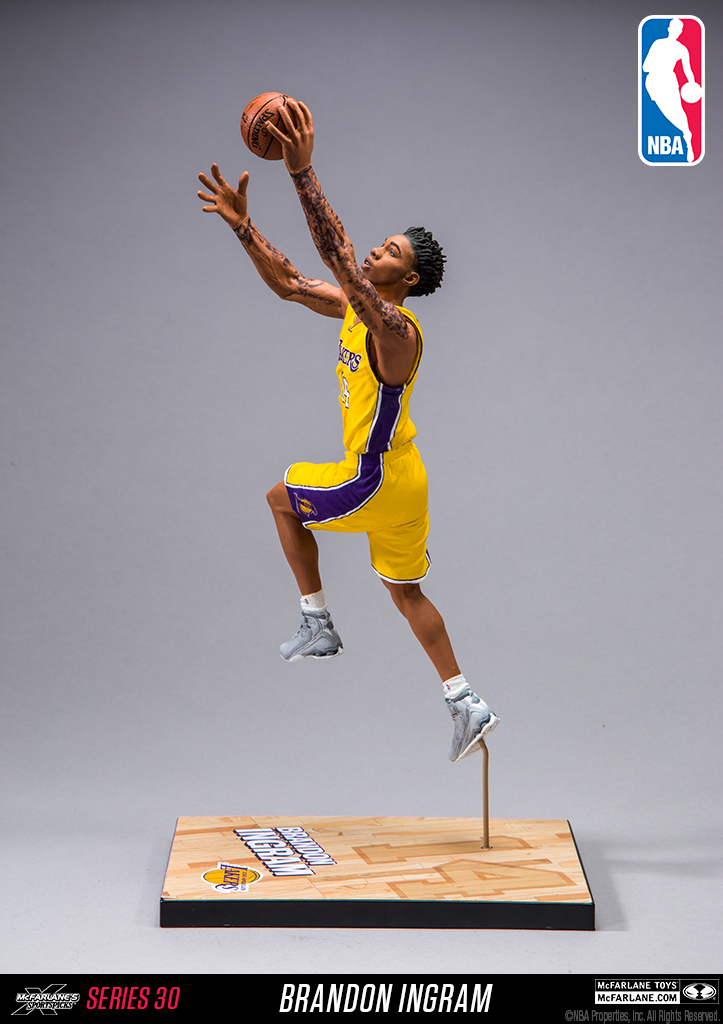  McFarlane Toys NBA Series 30 Los Angeles Lakers Brandon Ingram  Action Figure : Sports & Outdoors