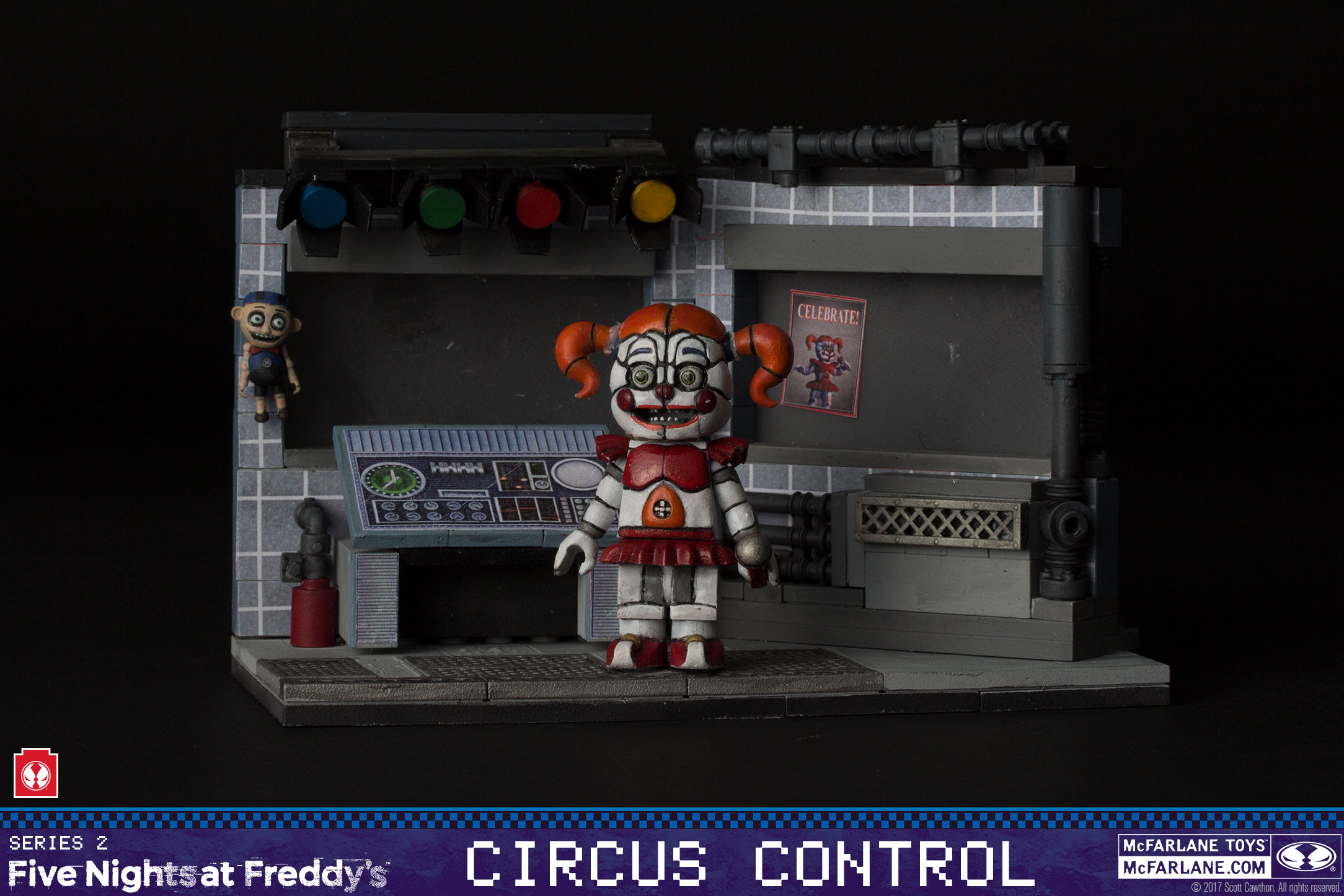 McFarlane Five Nights at Freddys Sister Location Circus Control BABY Mini Figure 