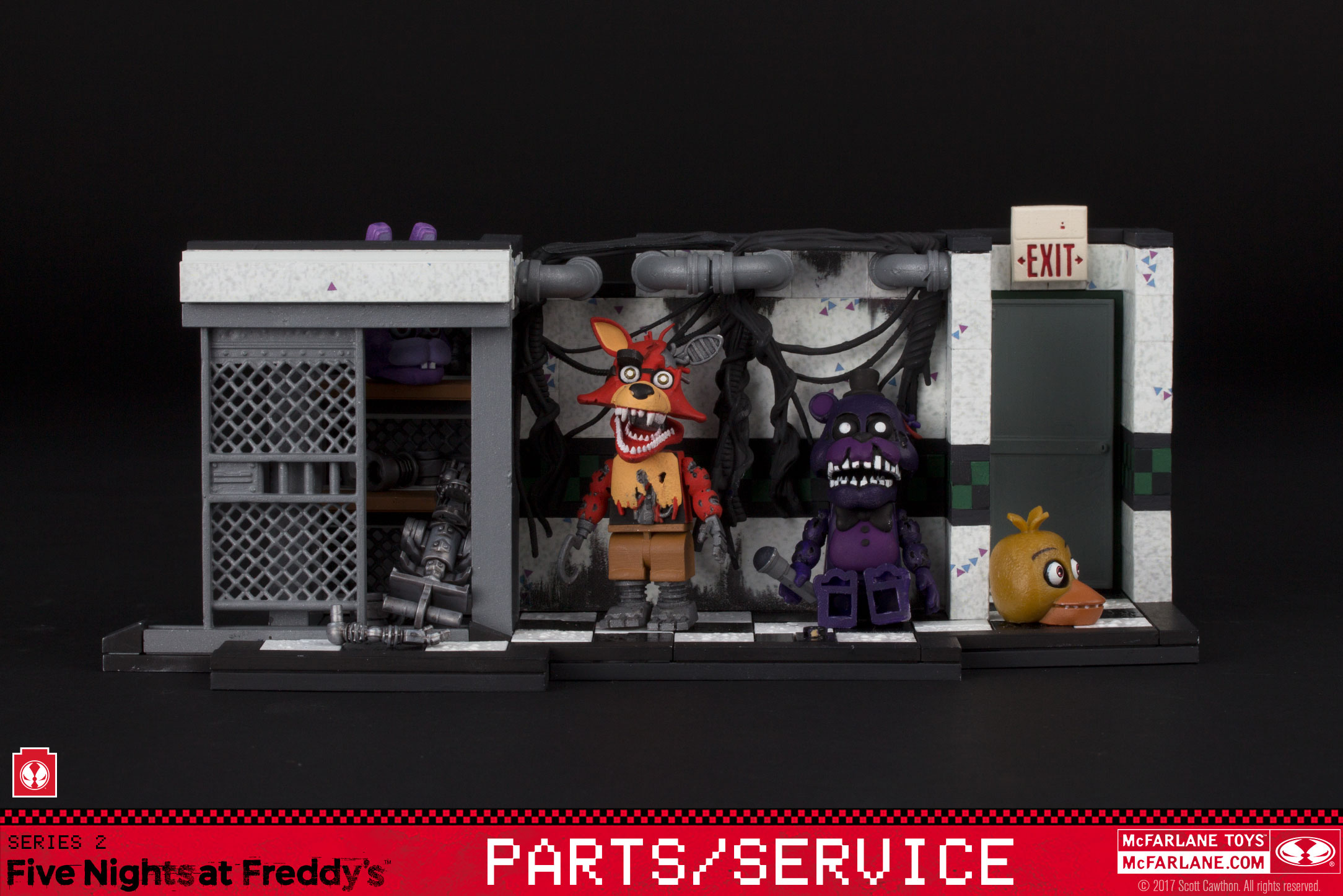 FIVE NIGHTS AT FREDDY'S FREDDY FAZBEAR WITH PARTS AND SERVICE