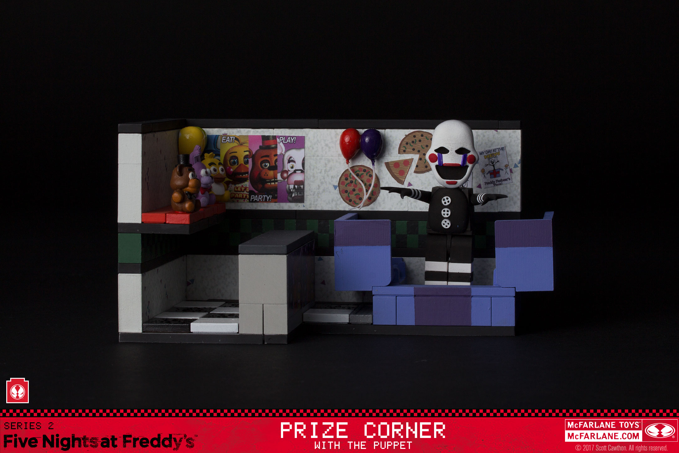 McFarlane Toys Five Nights at Freddy's FNAF Prize Corner 104pc Buildable Set for sale online 