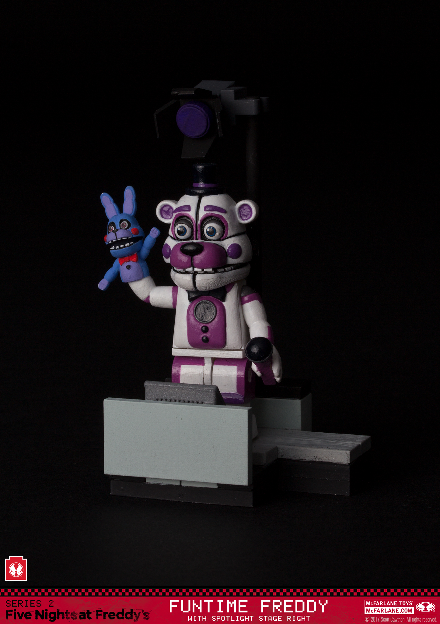 New Five Nights At Freddy's Funtime Freddy w Stage Right Building Kit Set 12683 