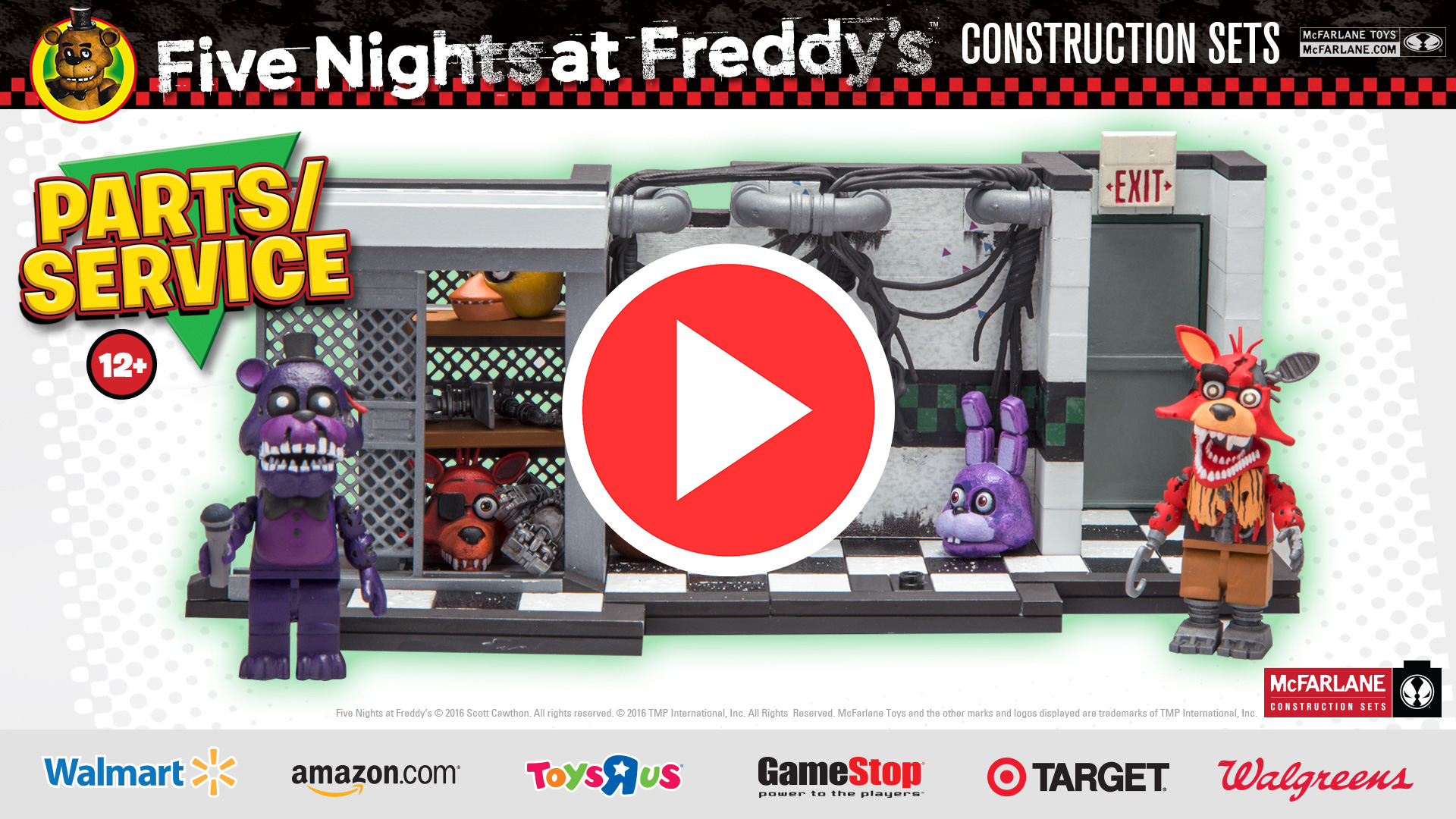Five Nights at Freddy's Series 6 Parts And Services Micro Construction Set