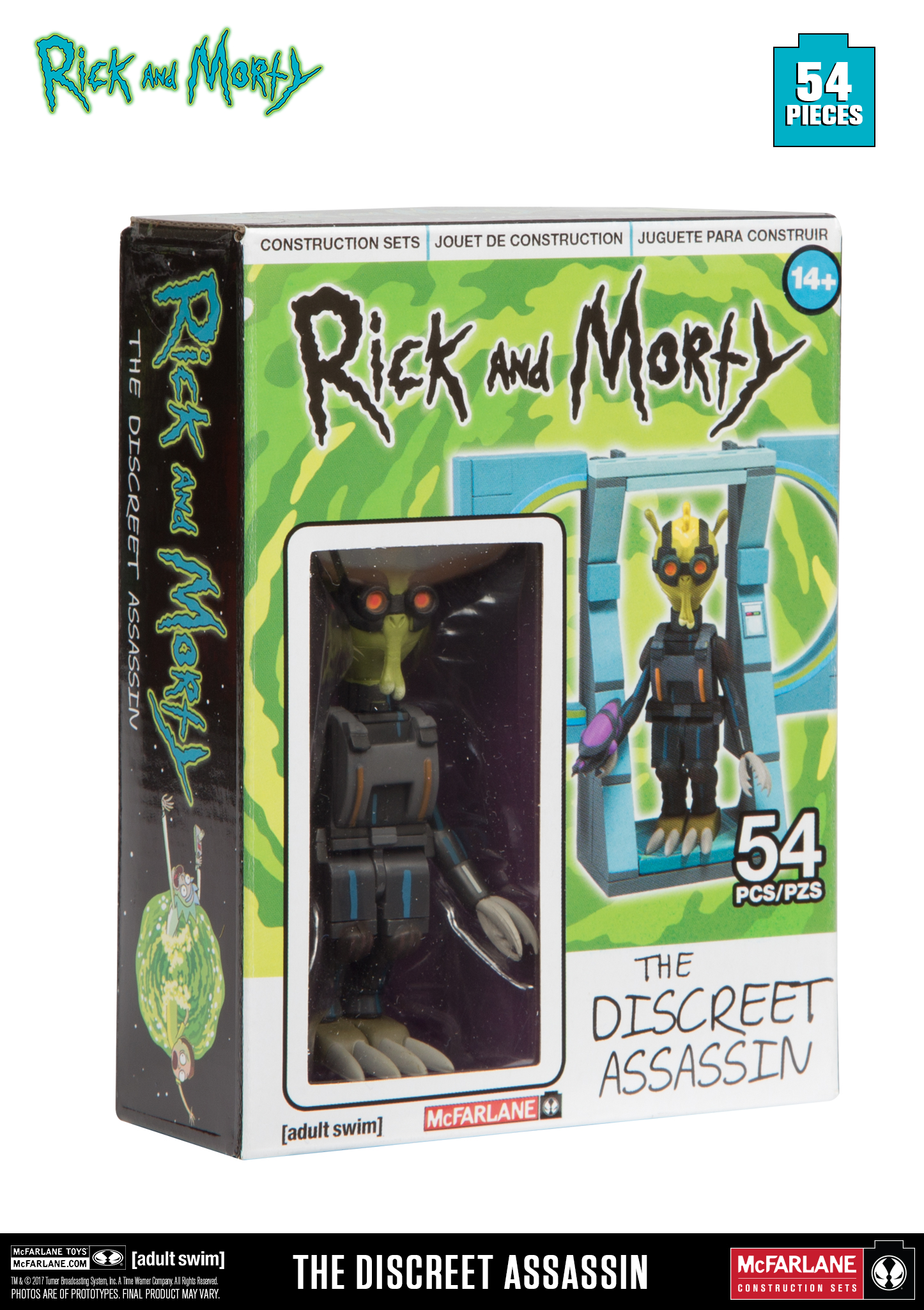2016 McFarlane Toys Rick and Morty Building Set Discreet Assassin 54pcs for sale online 