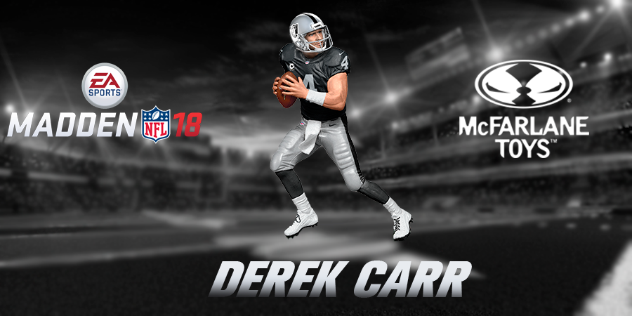 McFarlane NFL Madden 18 Series 2 Derek Carr Oakland Raiders Black