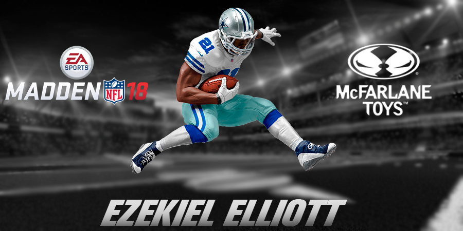 McFarlane Ezekiel Elliott (Dallas Cowboys) Limited Edition Exclusive EA  Sports Madden NFL 18 Ultimate Team Series 2