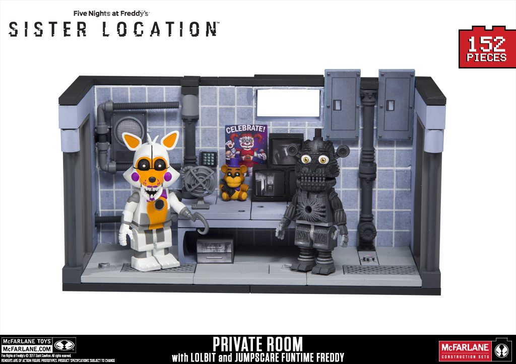 NEW Five Nights at Freddy's Sister Location-PRIVATE ROOM Construction Set