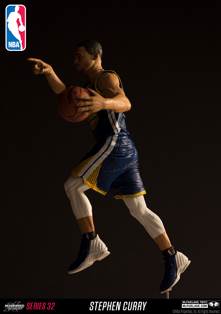McFarlane Toys NBA Golden State Warriors Sports Picks Series 24 Stephen Curry Action Figure [White Jersey]