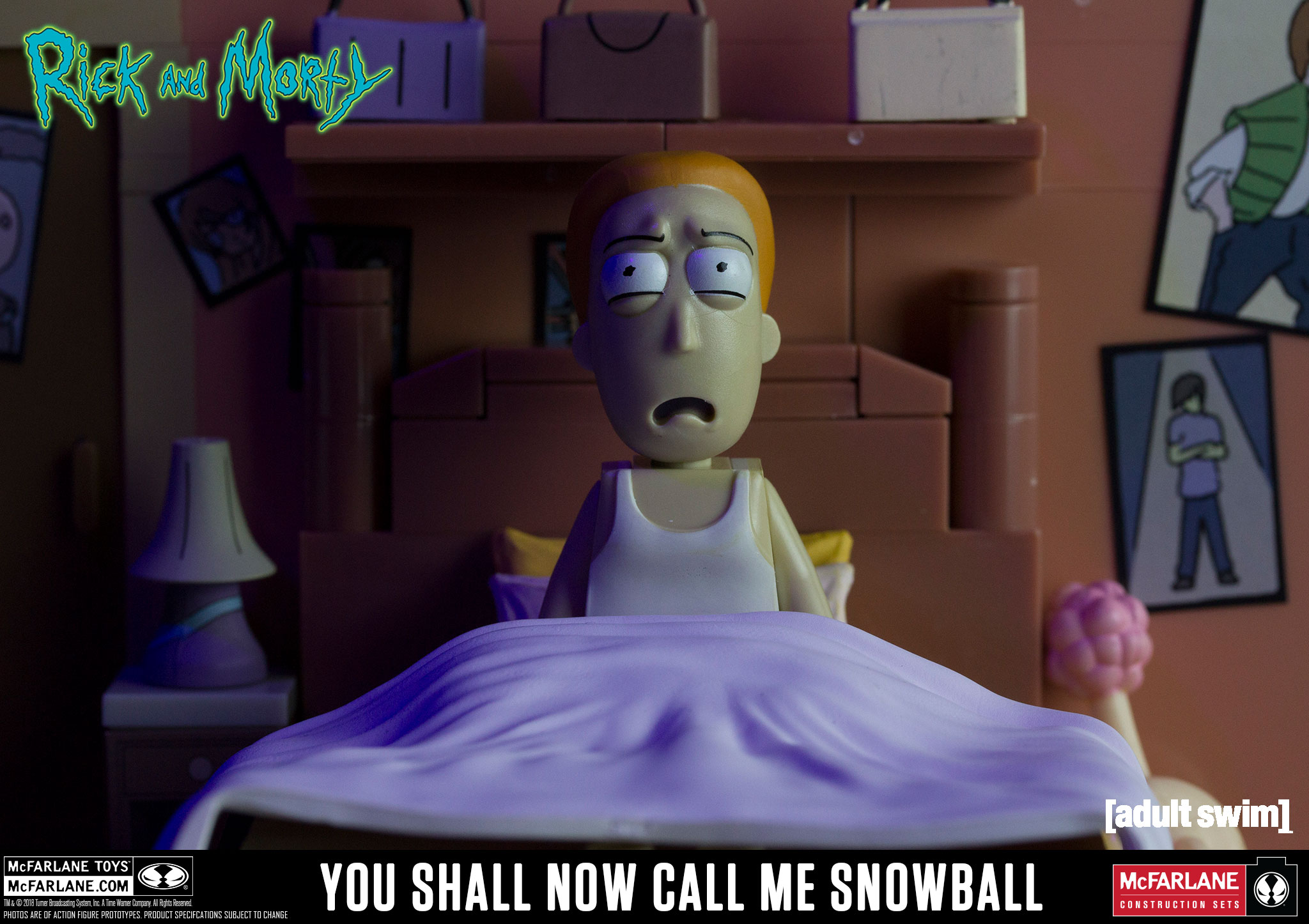 Rick And Morty Mcfarlane Construction Set You Shall Now Call Me Snowball 129 Pcs 