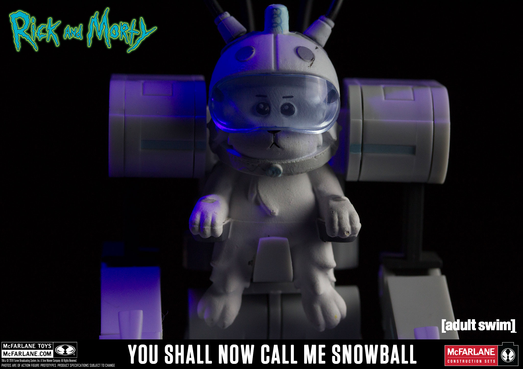 2018 McFarlane Toys RICK and MORTY You Shall Now Call Me Snowball Building Set 
