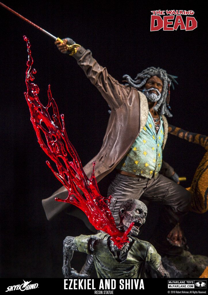 The Walking Dead Comic Ezekiel and Shiva Resin Statue… On Sale Feb