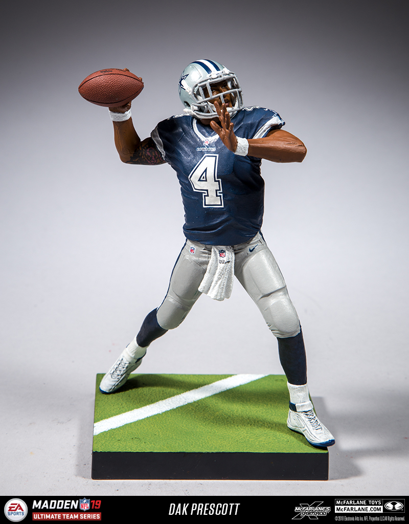 NFL Madden 19 Series 1 Dak Prescott Action Figure, Not Mint