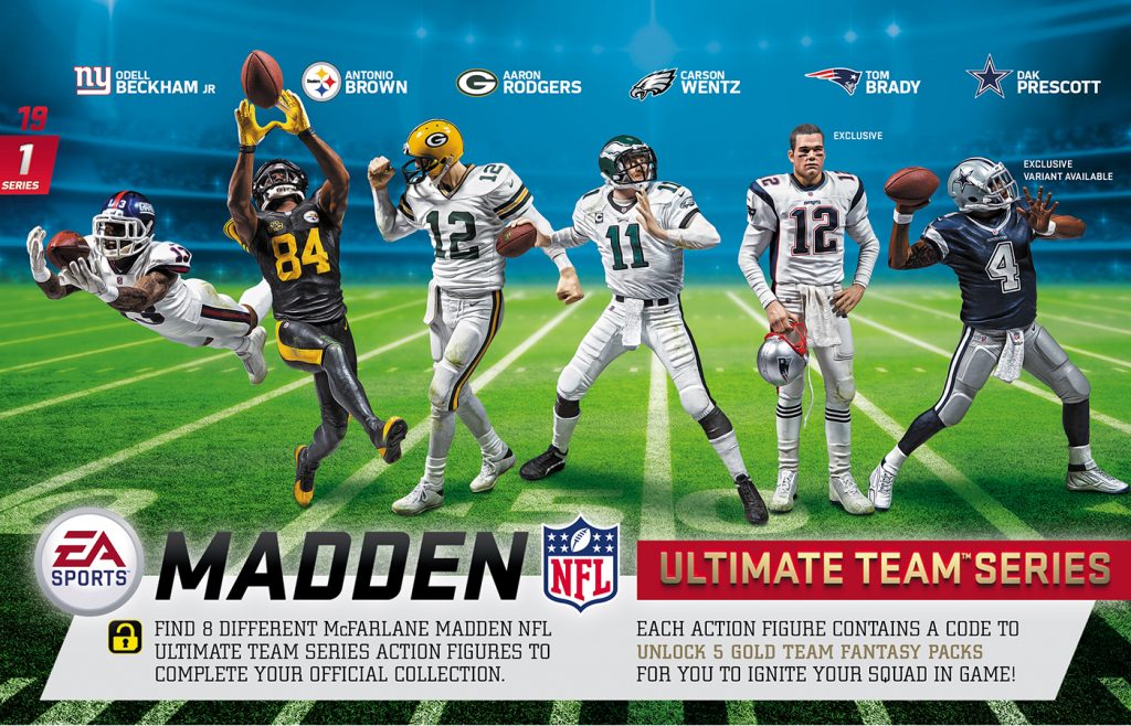 McFarlane Toys NFL Green Bay Packers EA Sports Madden 19 Ultimate Team  Series 1 Aaron Rodgers 7 Action Figure Green Jersey Variant - ToyWiz