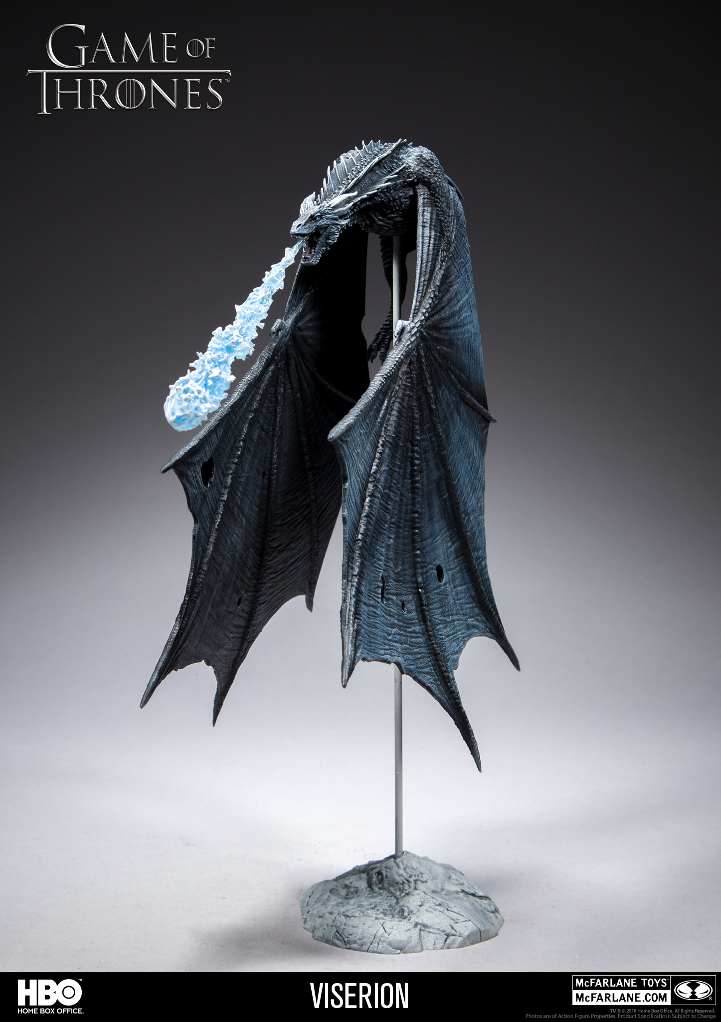 game of thrones ice dragon statue