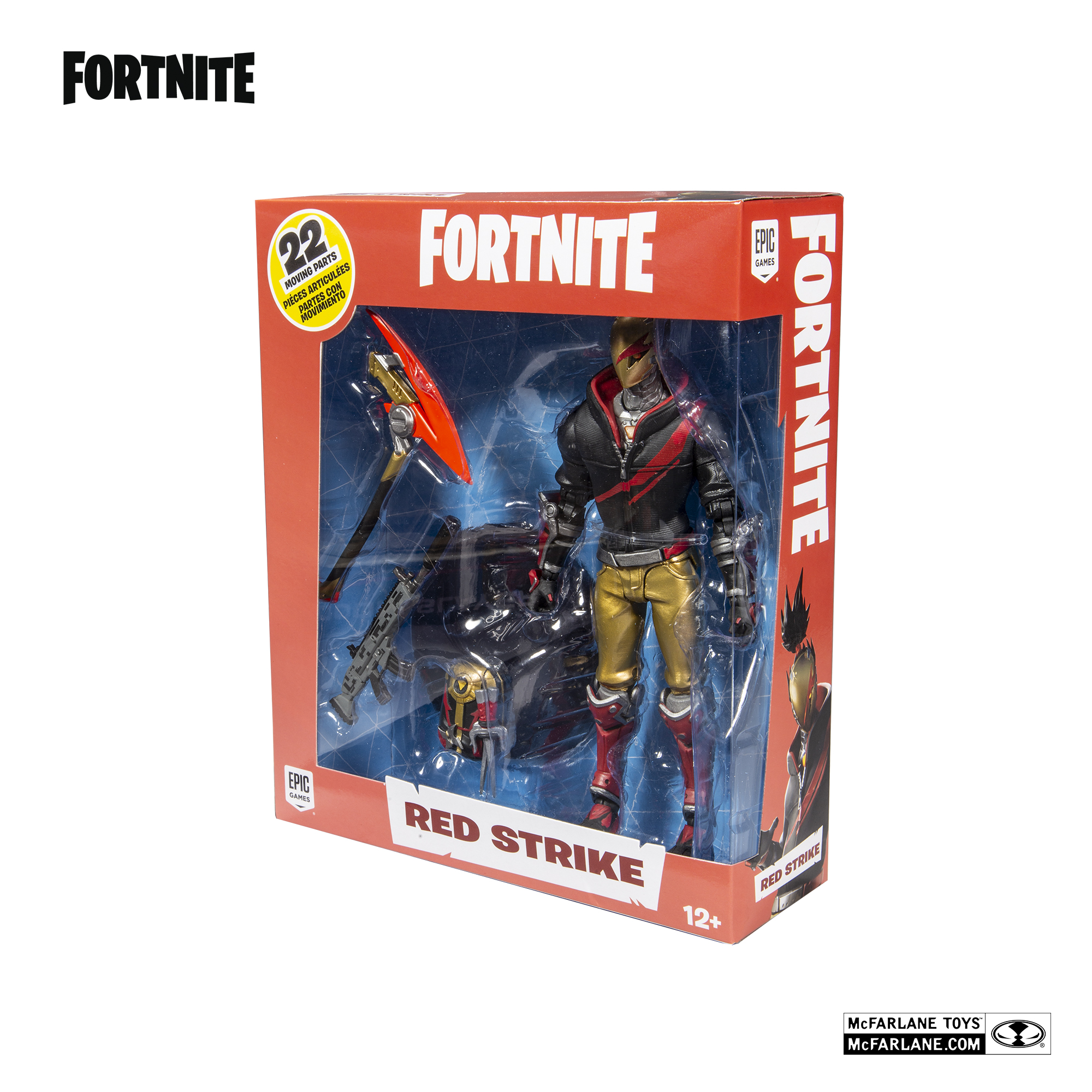 Fortnite Red Strike Action Figure Epic Games McFarlane Toys 22 Moving Parts for sale online 