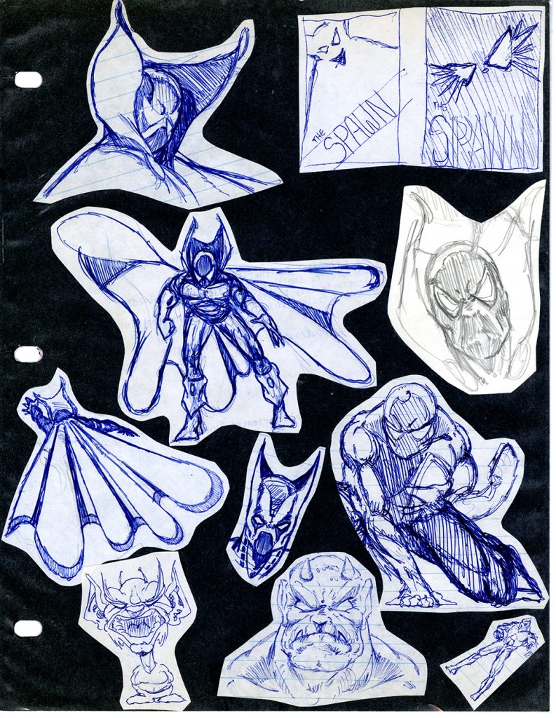 Very Early Sketches Of Spawn