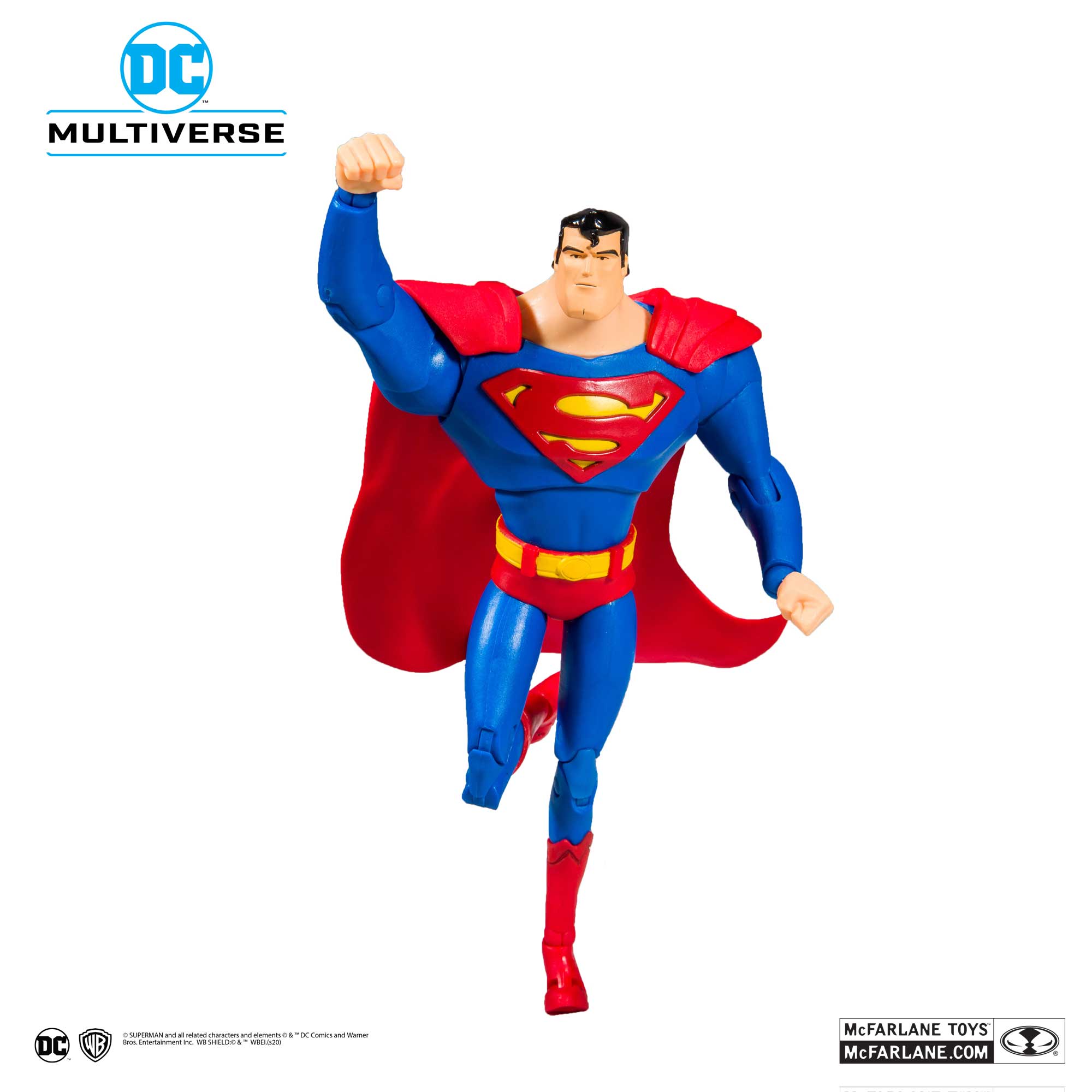 DC Animated Superman 7-Inch Action Figure By McFarlane 