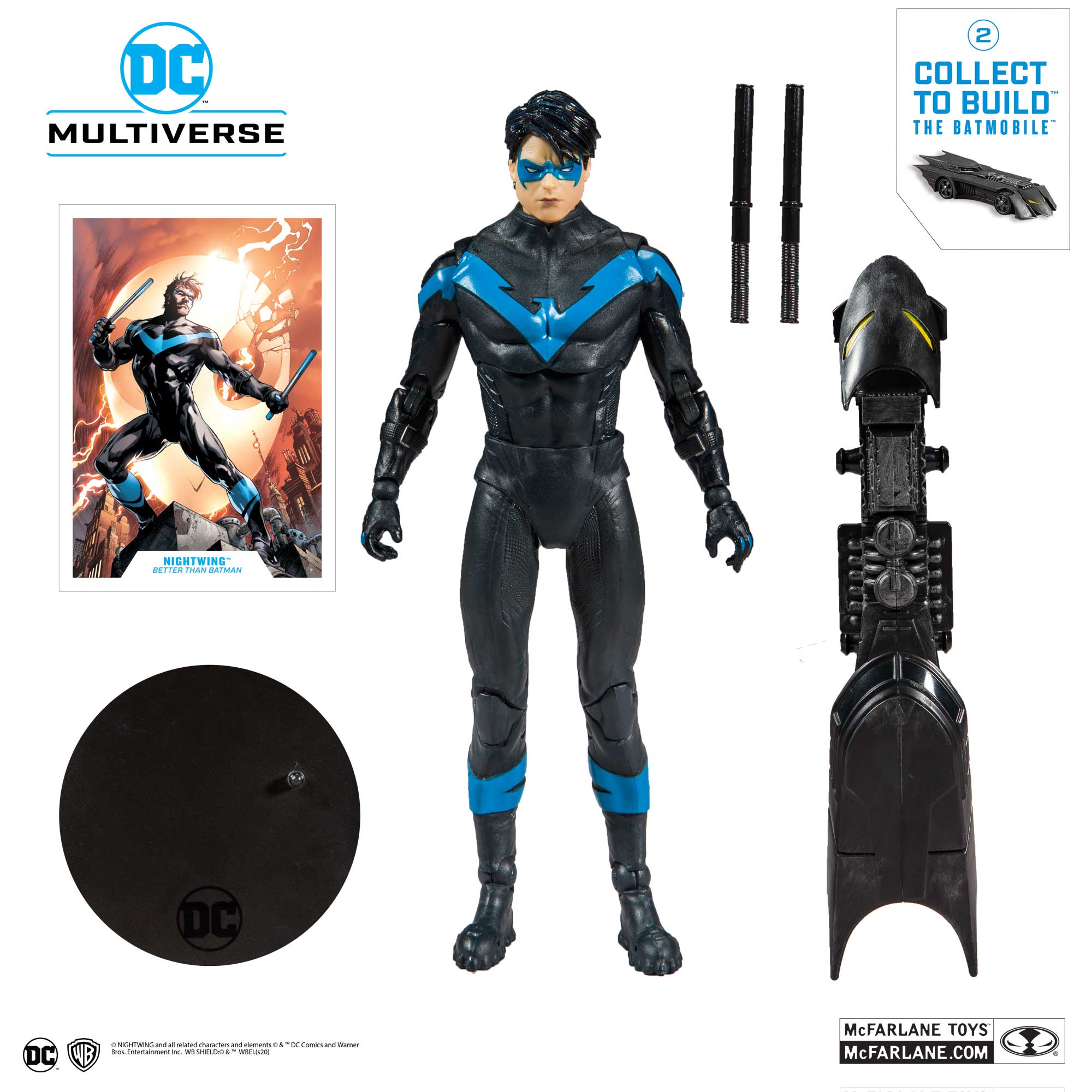 McFarlane Toys DC Multiverse Nightwing Better Than Batman Action Figure for sale online 