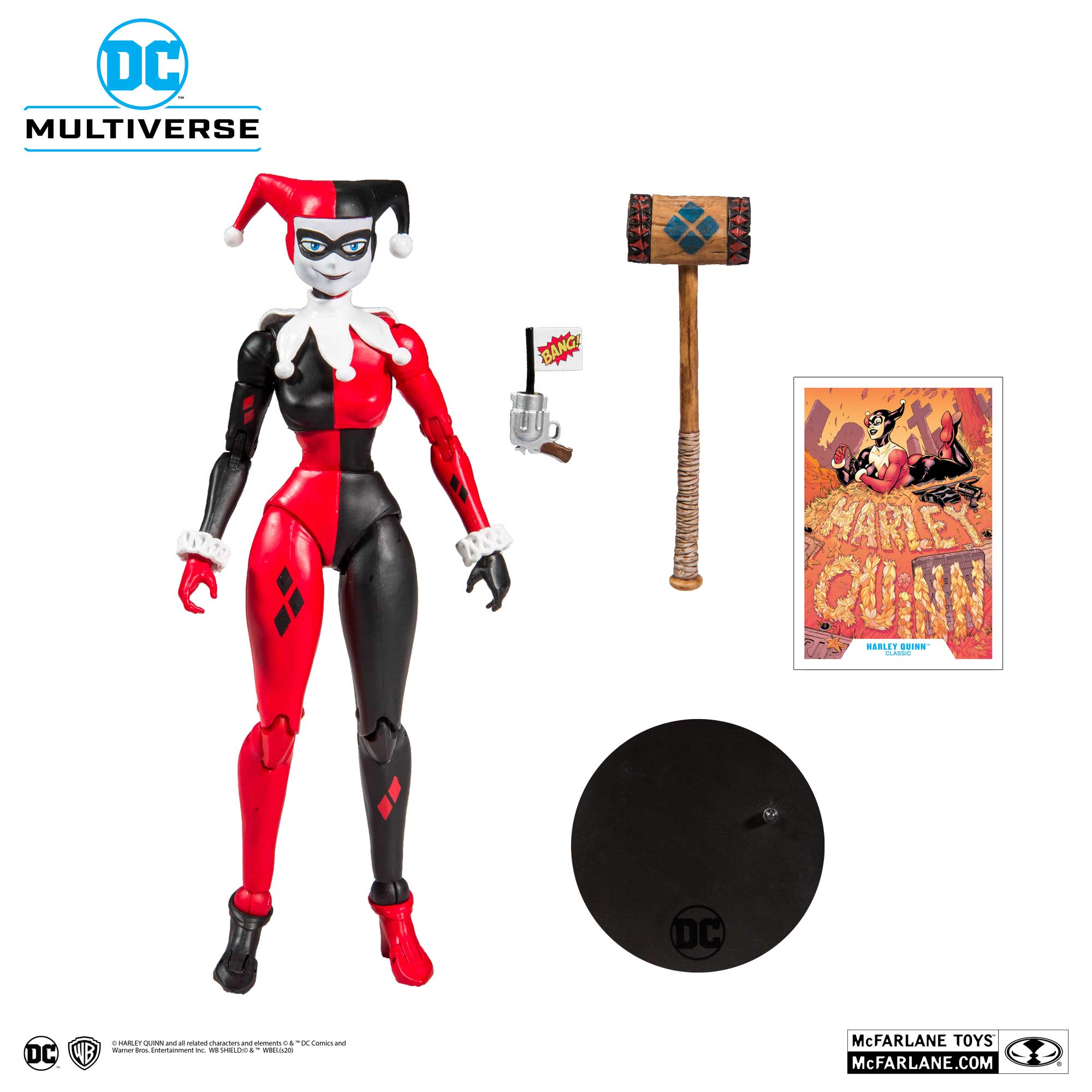 Classic Comic Design 7inch DC Multiverse McFarlane Figure Harley Quinn 