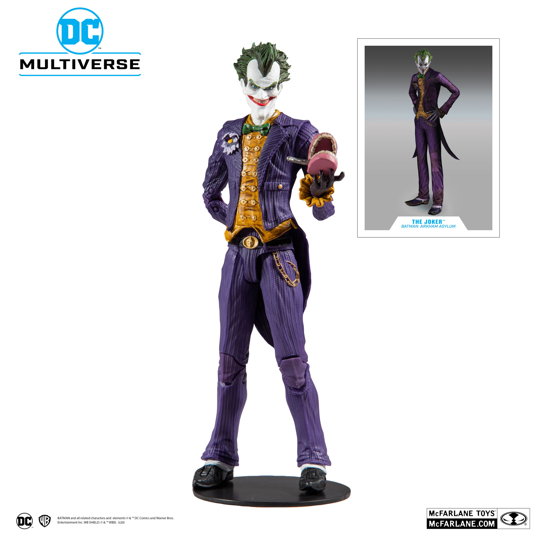 Batman Joker Arkham Asylum DC PVC Collectible Movable Action Figure Model 