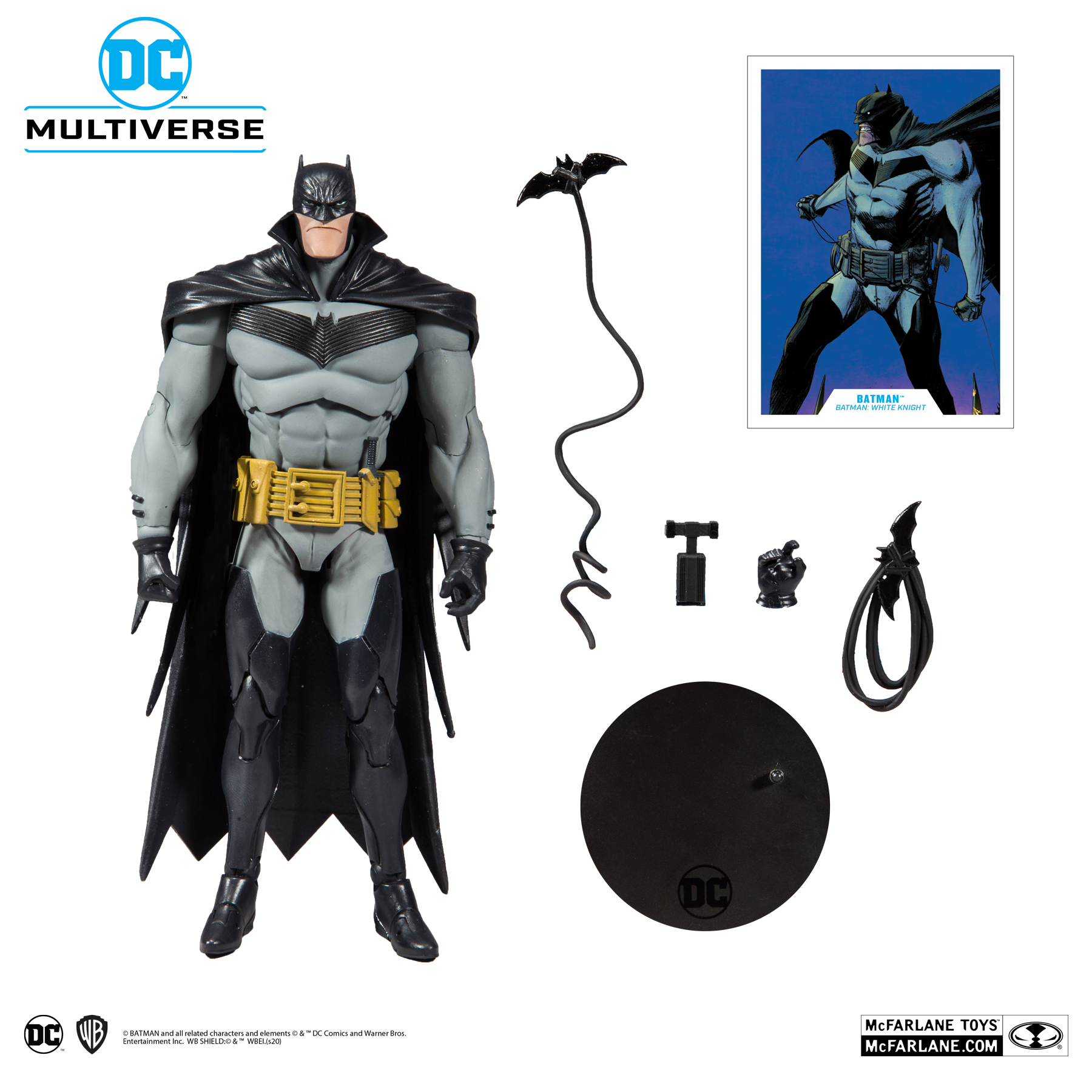 7 Inch Moc Batman White Knight Details about   Todd McFarlane Toys DC Multiverse Batman 
