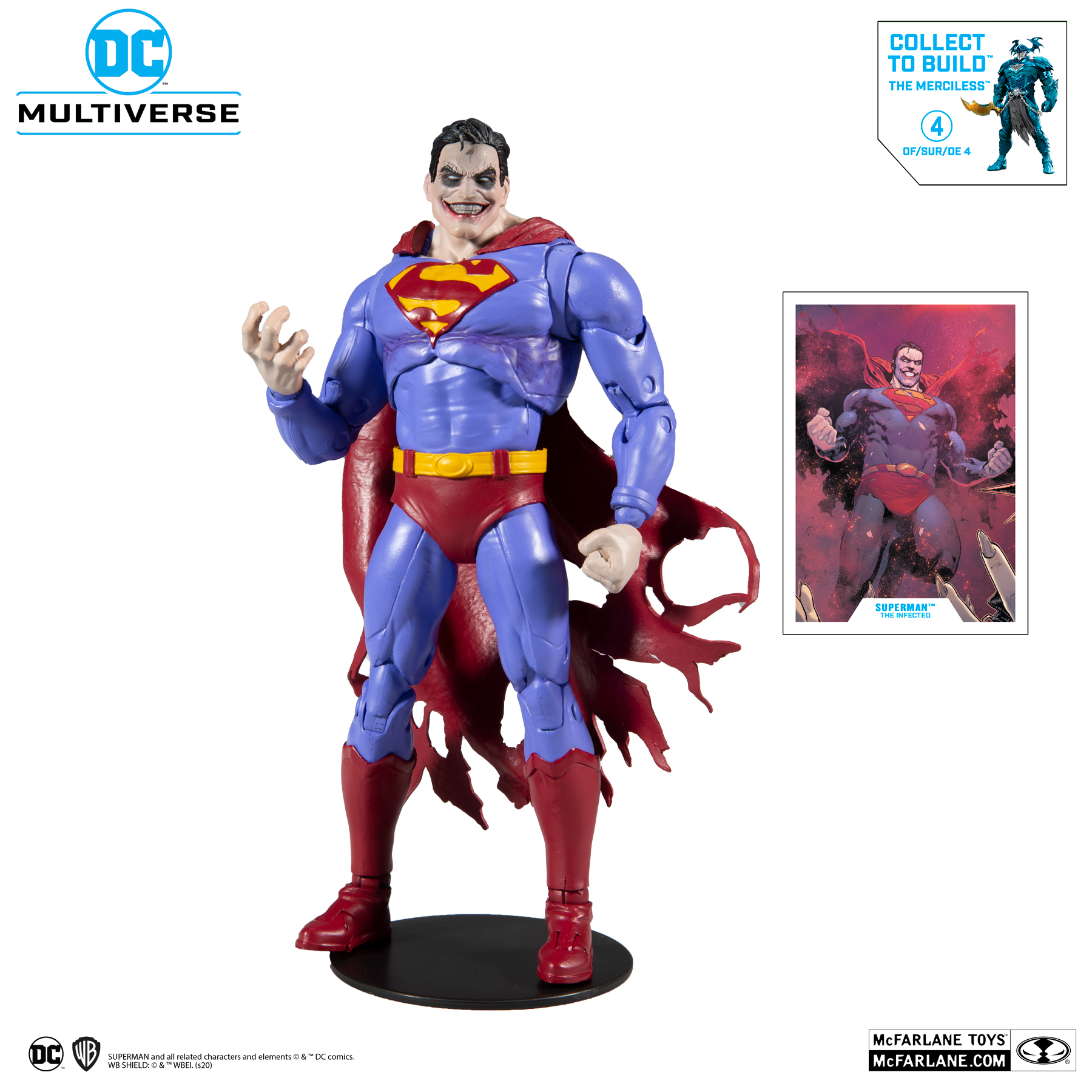 Dc multiverse mcfarlane Superman infected In hand 
