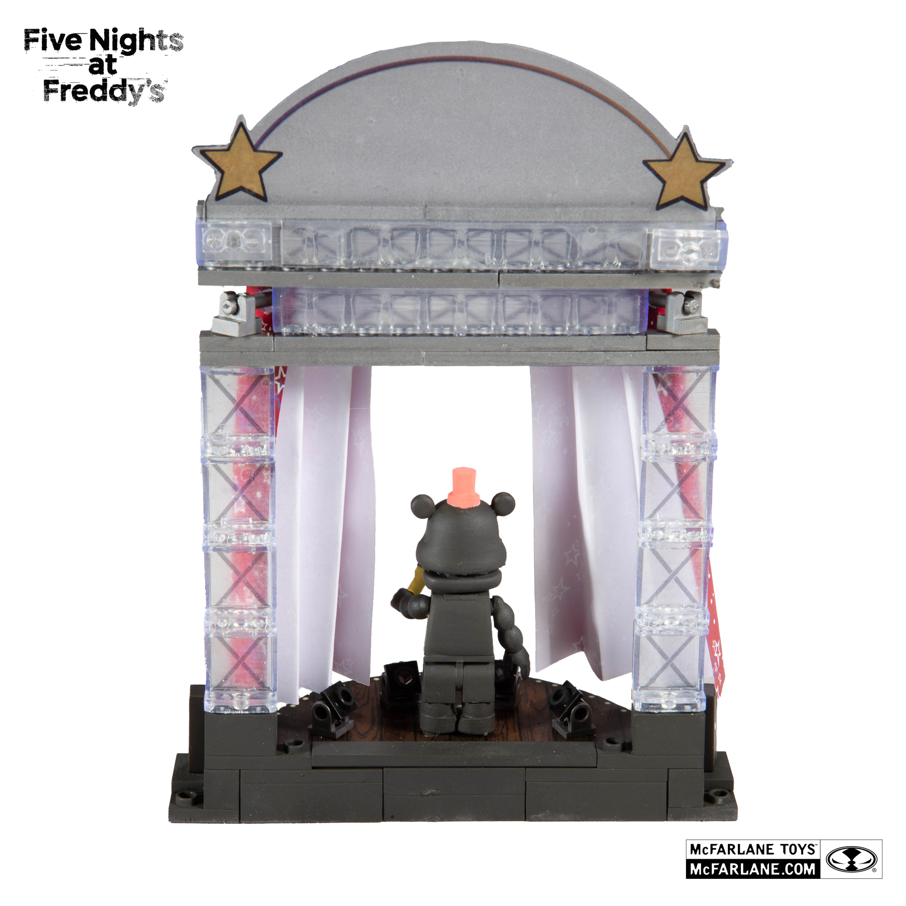 Five Nights at Freddys Star Curtain Stage 72 PC Lefty McFarlane Toys Hot for sale online 
