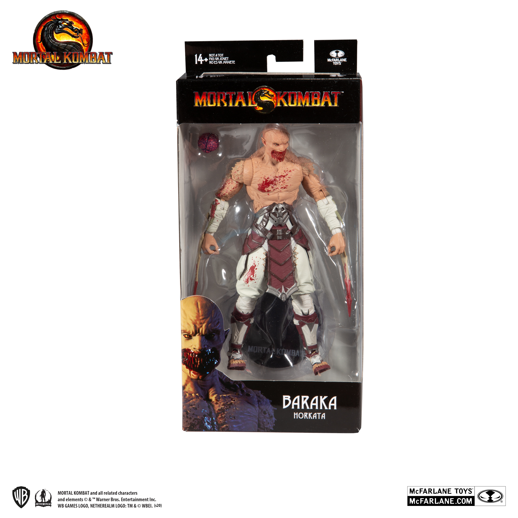 Action Fig Baraka Bloody Horkata Ver. McFarlane Toys 7" Mortal Kombat Series 