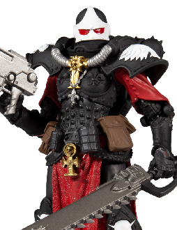 McFarlane Toys Warhammer 40,000 Ork Meganob with Buzzsaw & Base Mega Action  Figure, 7 Inch