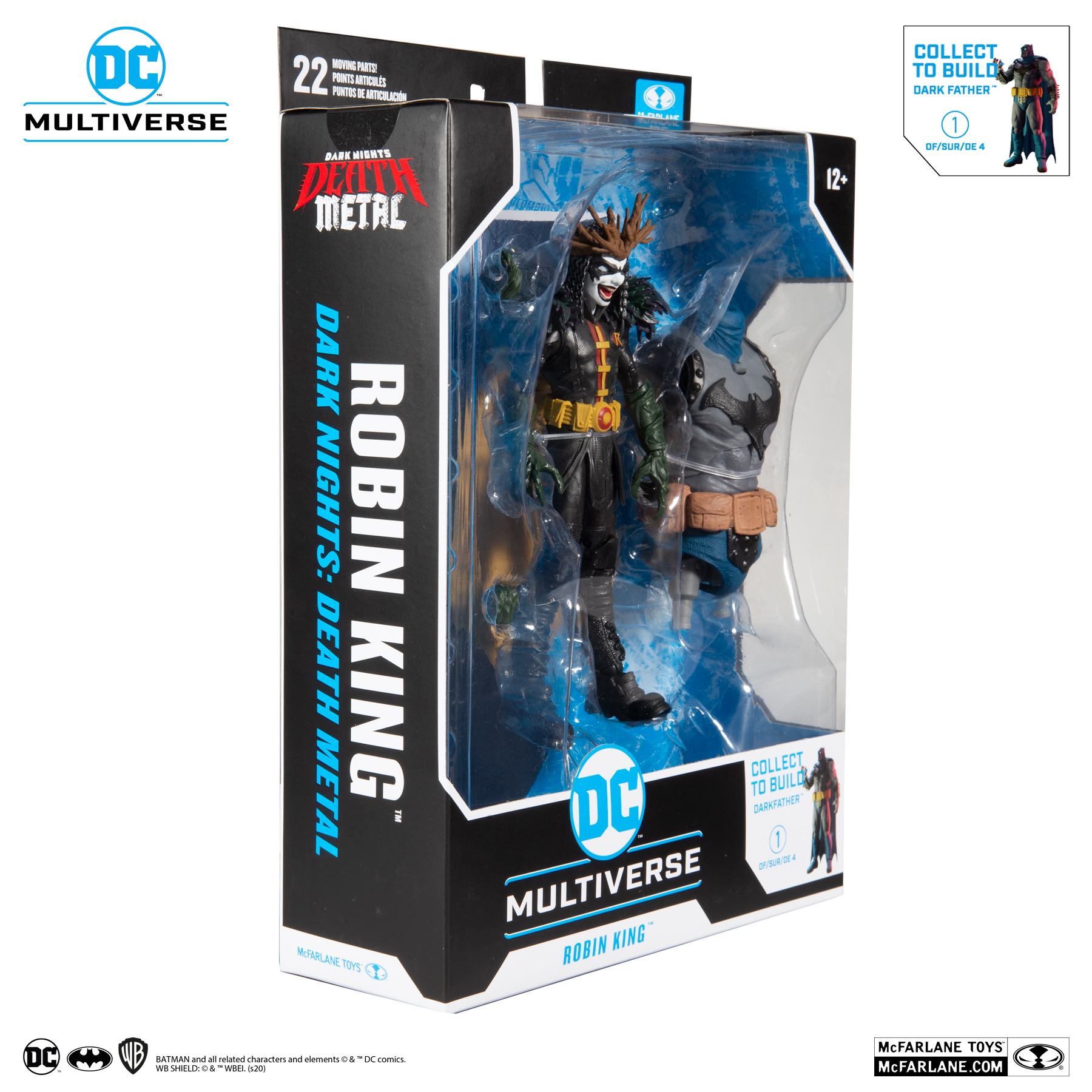 Death Metal Robin King 7 Action Figure with Build-A ‘Darkfather’ Parts and Accessories DC Multiverse Dark Nights