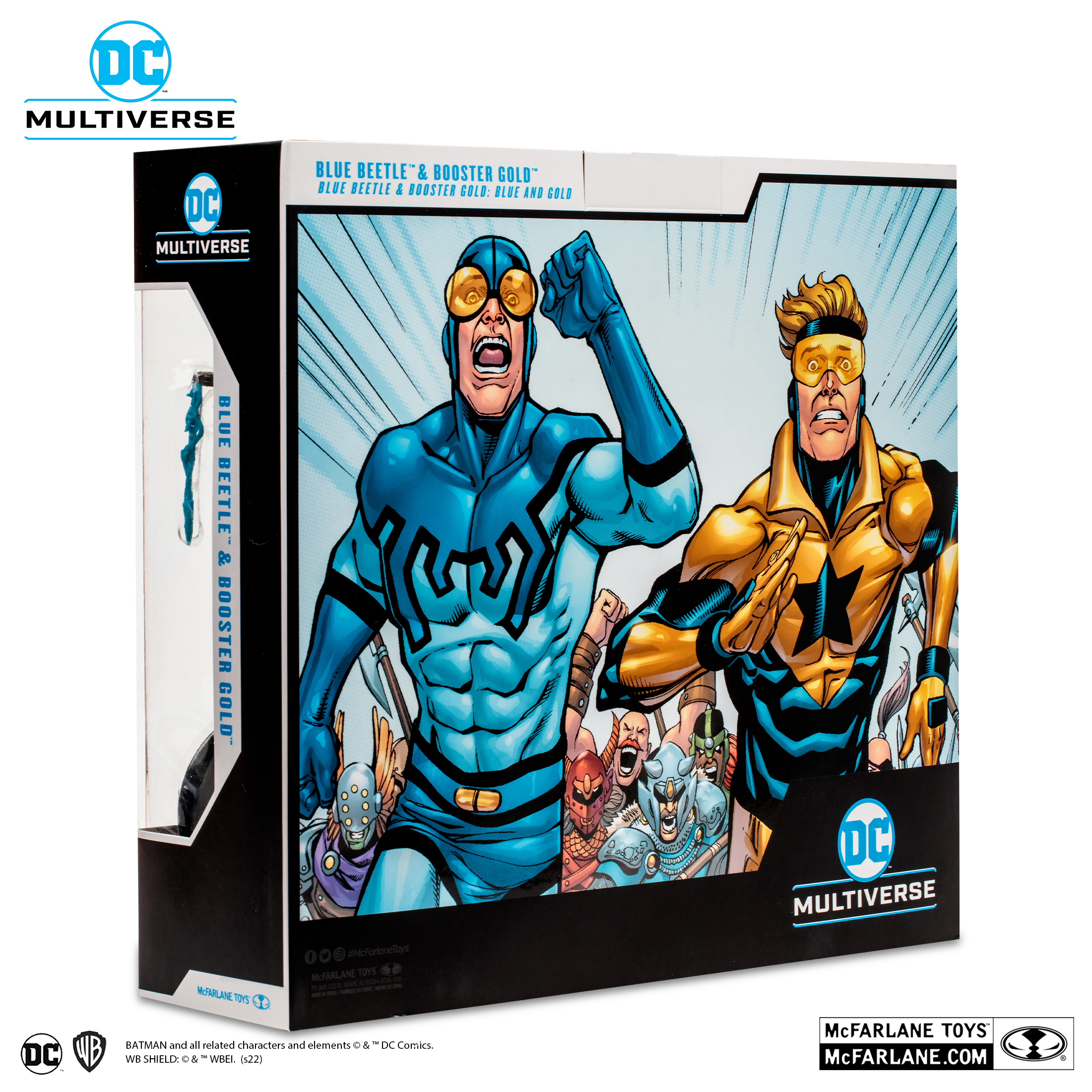 McFarlane Toys DC Comics Multiverse Booster Gold and Blue Beetle Action  Figure 2-Pack - US