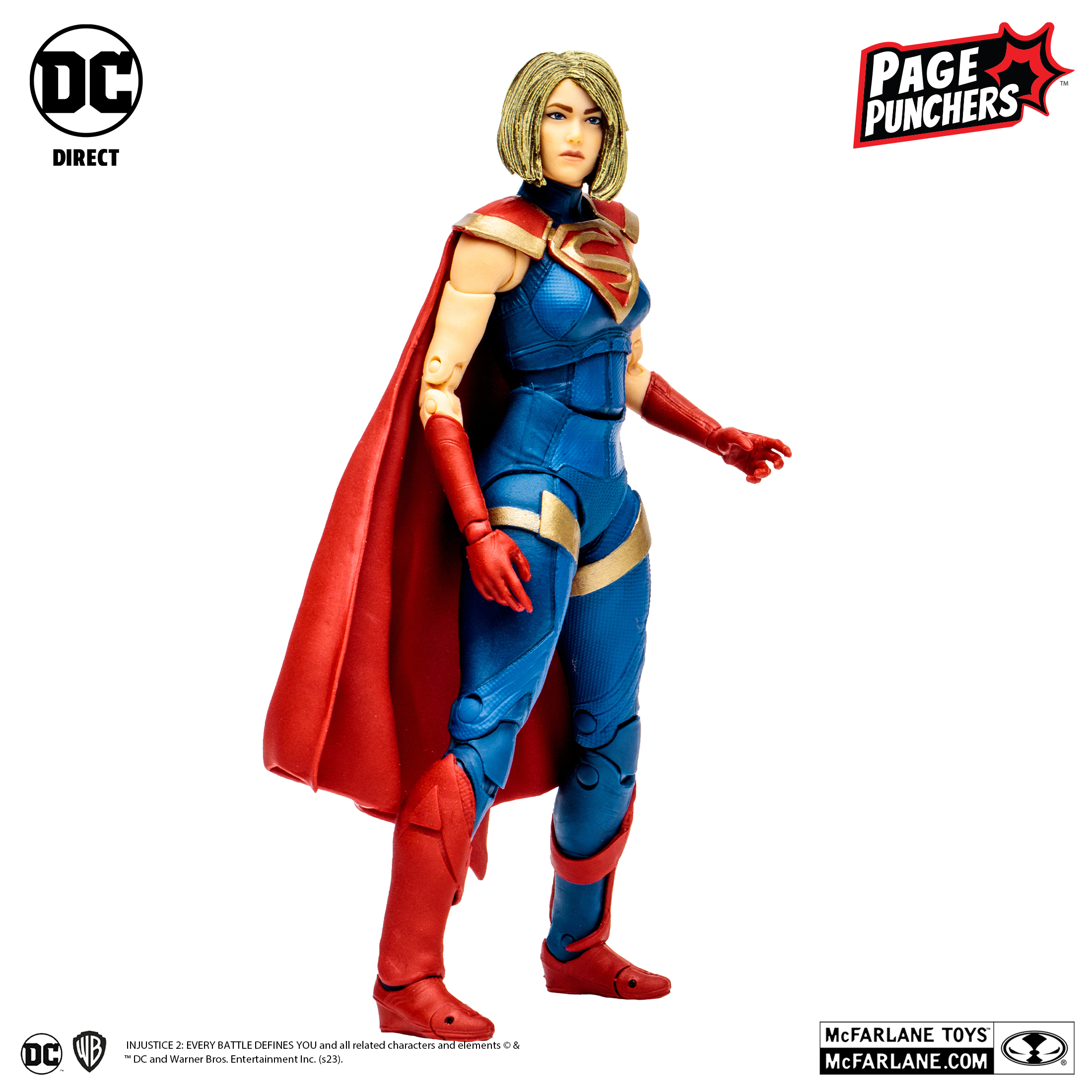 Supergirl 7″ Figure with Injustice 2 Comic (Page Punchers)